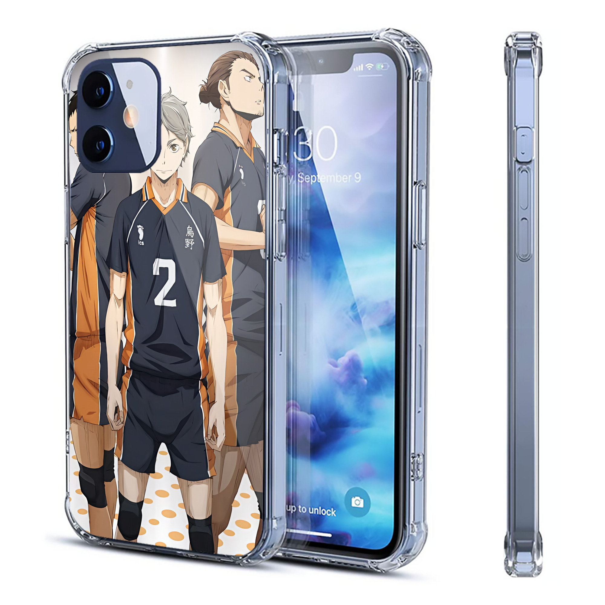 （画像用） ハイキュー!! Haikyu!! 【iPhone 12シリーズ対応】透明スマホケース（クリアソフトケース）